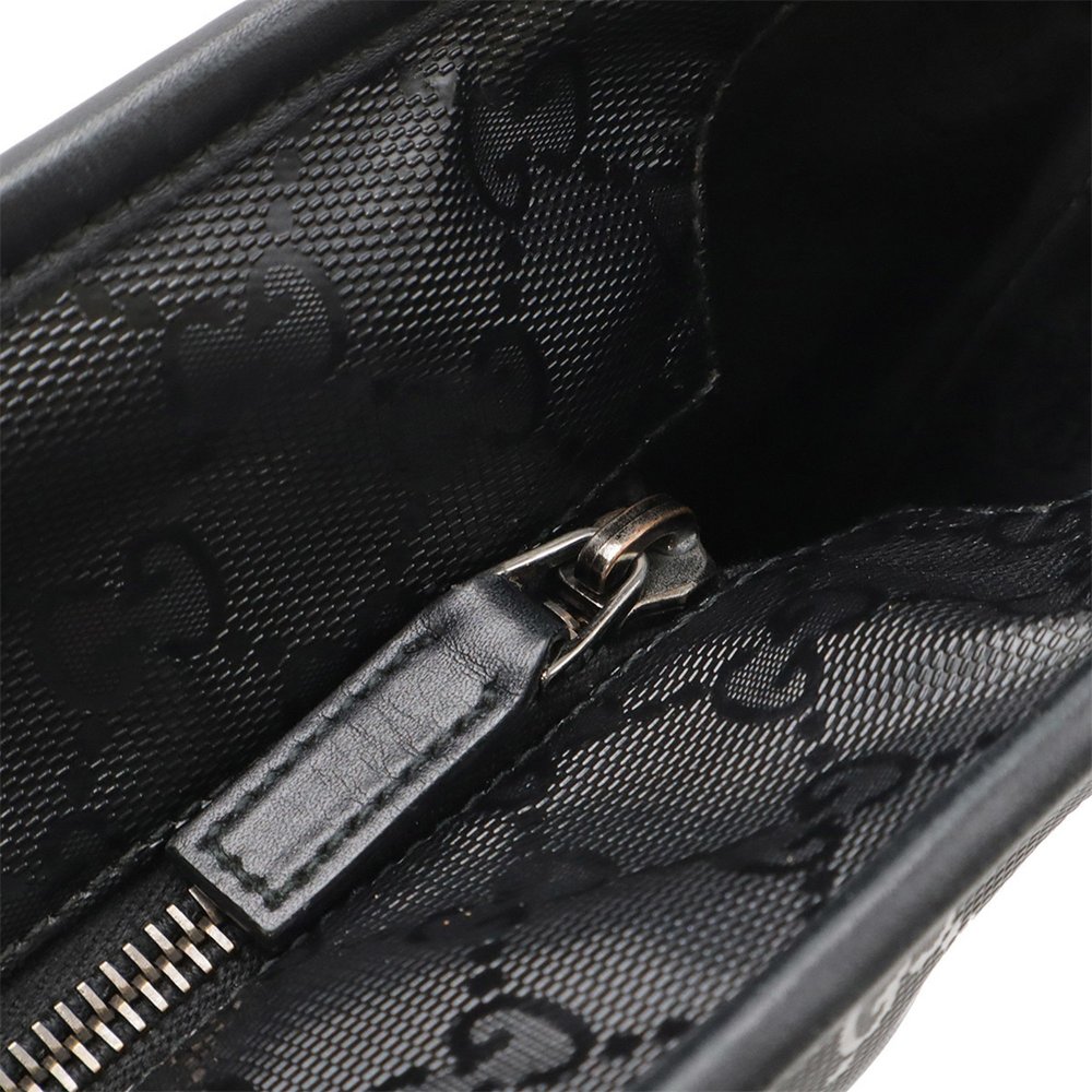 GUCCI Black Leather Shoulder Bag - Picture 5 of 9